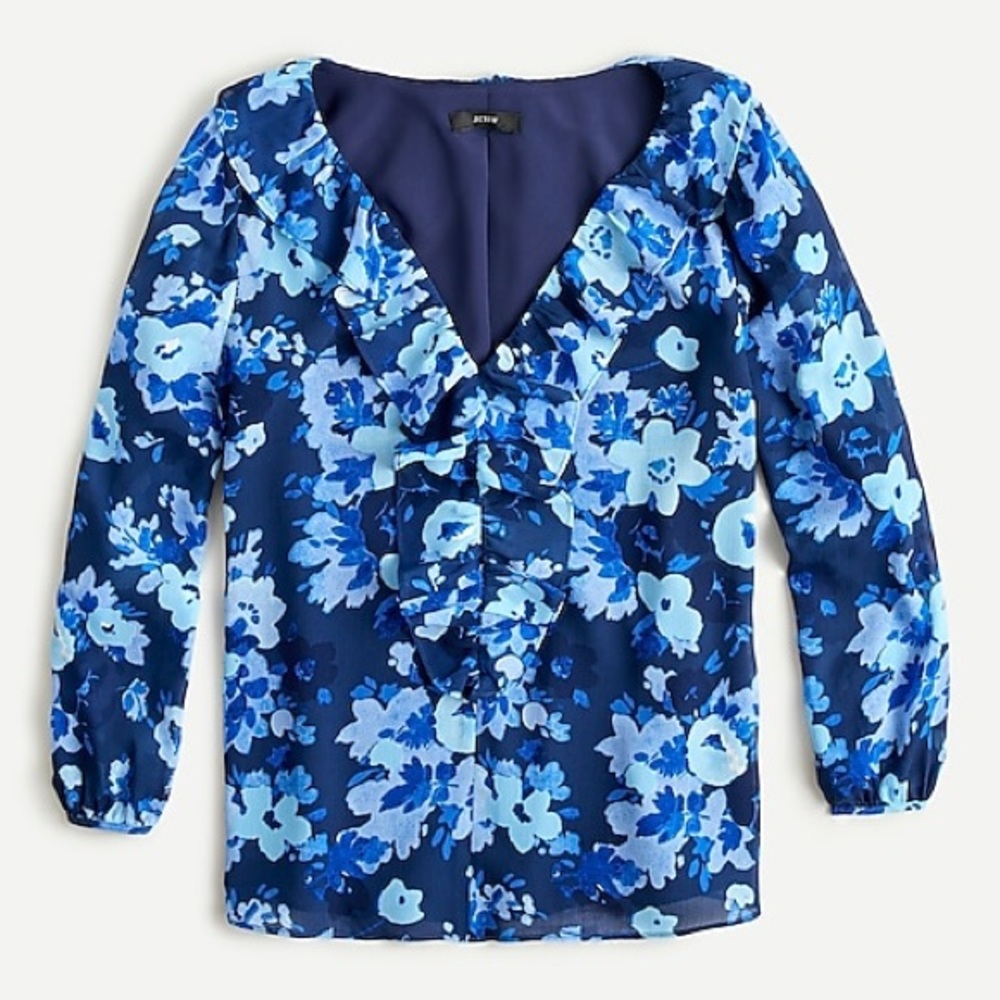 Watercolor Begonias Top